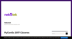Desktop Screenshot of nekotek.com